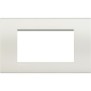 Placca 4 posti quadra bianca LivingLight Bticino LNA4804BI