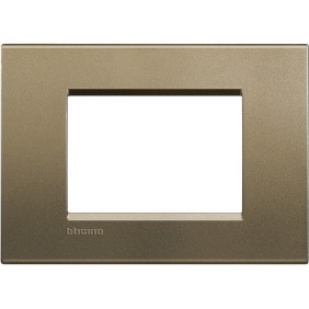Placca 3 posti quadra square LivingLight Bticino LNA4803SQ