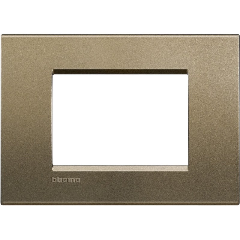 Placca 3 posti quadra square LivingLight Bticino LNA4803SQ