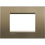 Placca 3 posti quadra square LivingLight Bticino LNA4803SQ