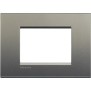Placca 3 posti quadra avenue LivingLight Bticino LNA4803AE