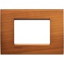 Placca 3 posti quadra ciliegio americano LivingLight Bticino LNA4803LCA