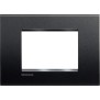Placca 3 posti quadra antracite LivingLight Bticino LNA4803AR