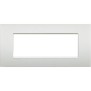 Placca 7 posti quadra bianco perla LivingLight Air Bticino LNC4807PR