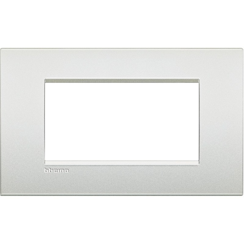 Placca 4 posti bianco perla LivingLight Air Bticino LNC4804PR