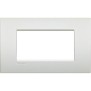 Placca 4 posti bianco perla LivingLight Air Bticino LNC4804PR