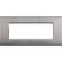 Placca 7 posti nichel satinato LivingLight Air Bticino LNC4807NK