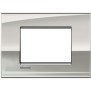 Placca 3 posti palladio LivingLight Air Bticino LNC4803PL