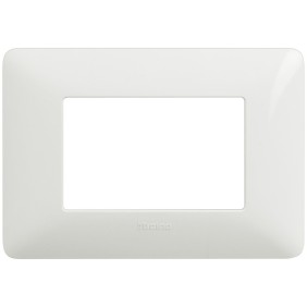 Placca Bticino Matix 3 moduli Bianca AM4803BBN