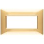 Placca Vimar Plana 5 moduli oro lucido in tecnopolimero 14649.24