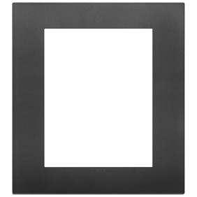 Placca Vimar Arkè Classic 8 posti (4+4) Tecnopolimero Nero 19668.71