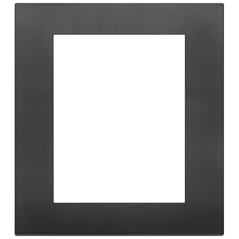Placca Vimar Arkè Classic 8 posti (4+4) Tecnopolimero Nero 19668.71