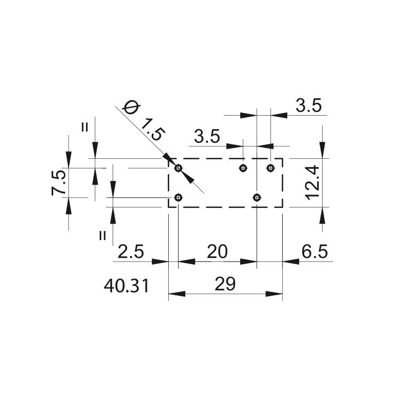 Relè industriale terminali Faston bobina 12V DC 1 contatto 10A Finder 403190120000