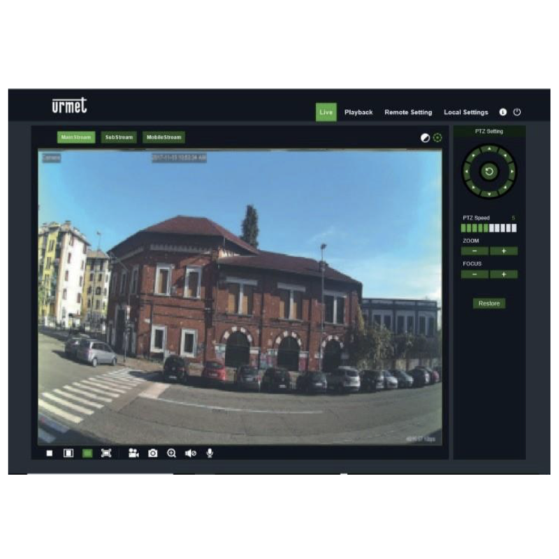 Telecamera da Esterno Compatta con Ottica Motorizzata 5Mp Urmet 1099/501