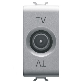 Presa TV Connettore Maschio 9,5mm Titanio GW14361