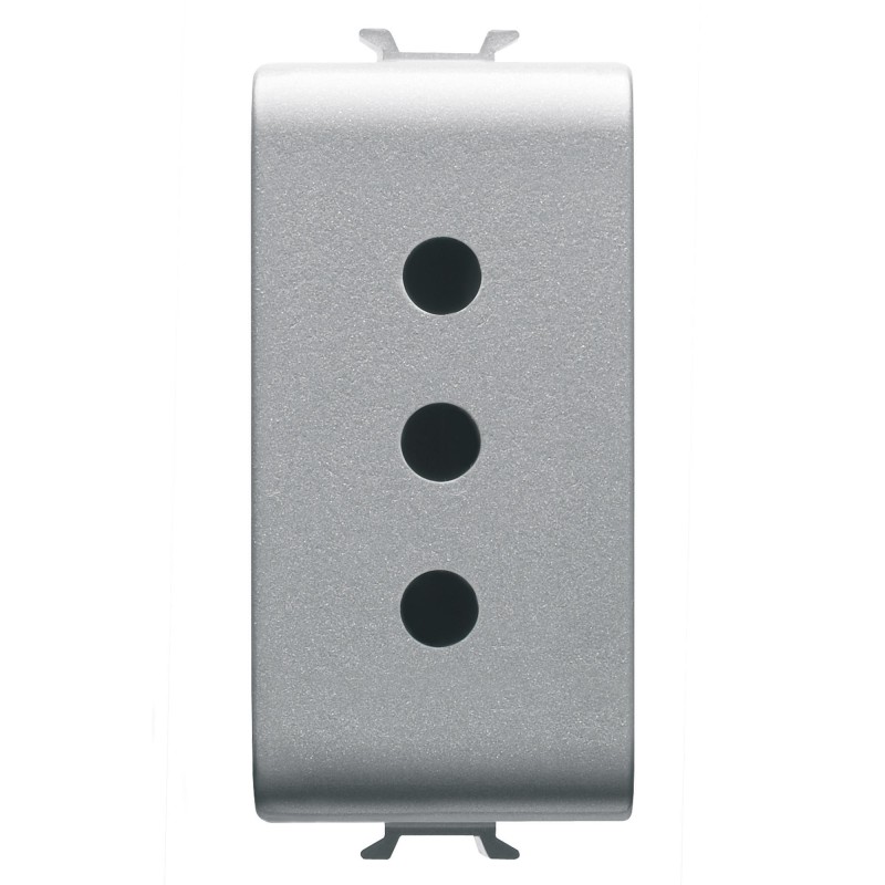 Presa standard 2P+T 10A Titanio GW14201