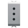 Presa standard 2P+T 10A Titanio GW14201