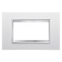 Placca Lux Bianco Latte 4 Posti GW16204TB
