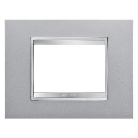 Placca Lux Titanio 3 Posti GW16203VT
