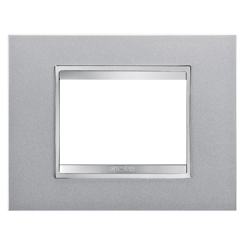 Placca Lux Titanio 3 Posti GW16203VT