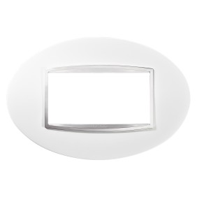 Placca Art Bianco Latte 4 Posti GW16304TB