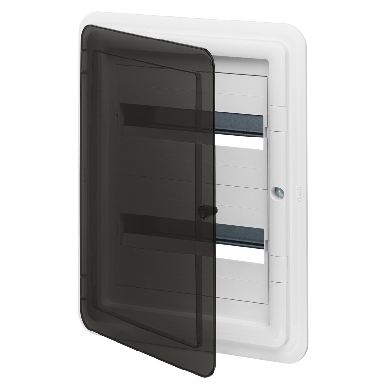 Centralino incasso 24 moduli portella Fume' colore bianco Vimar V53124