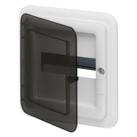 Centralino da incasso 8 moduli portella Fume' colore bianco Vimar V53108