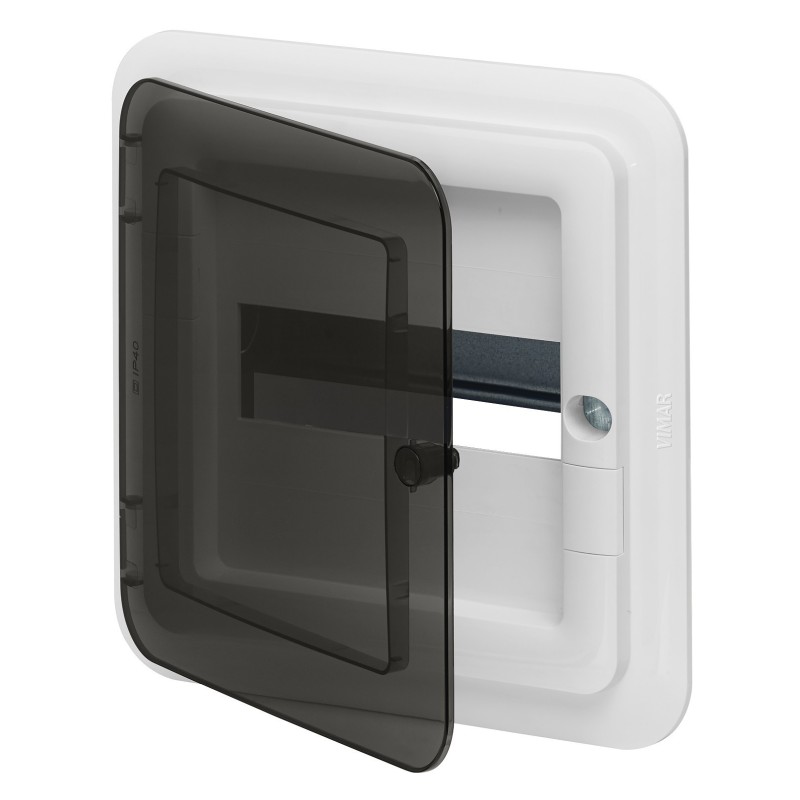 Centralino da incasso 8 moduli portella Fume' colore bianco Vimar V53108