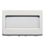 Pulsante Targa Portanome Illuminabile 250V Ac 10A 3 Moduli System White GW20024