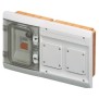 Quadretto Combinato da Incasso Stagno Grigio Modulare 1+2 Moduli IP55 GW48686