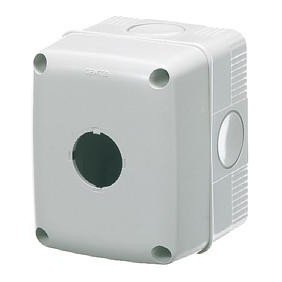 Contenitore a un posto per Pulsanti, Comandi e Segnalatori Diametro 22mm IP66 GW27101