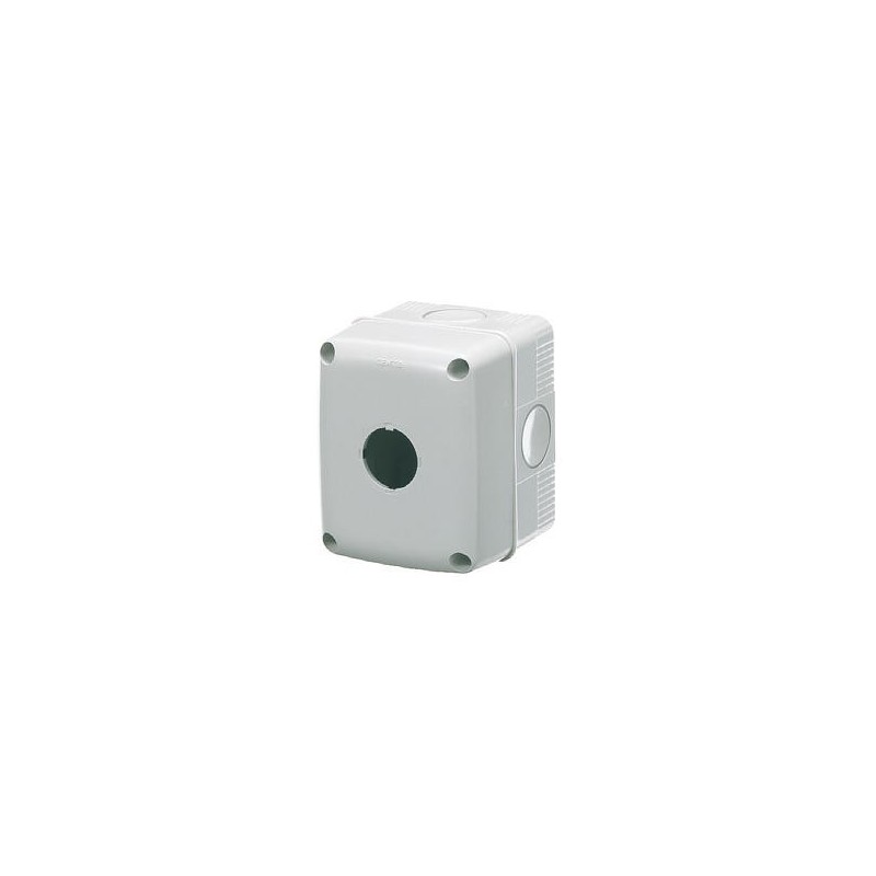 Contenitore a un posto per Pulsanti, Comandi e Segnalatori Diametro 22mm IP66 GW27101