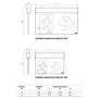 Segnaletica Illuminata di Sicurezza Up Led Exit Visibilita’ 30mt Beghelli 4321