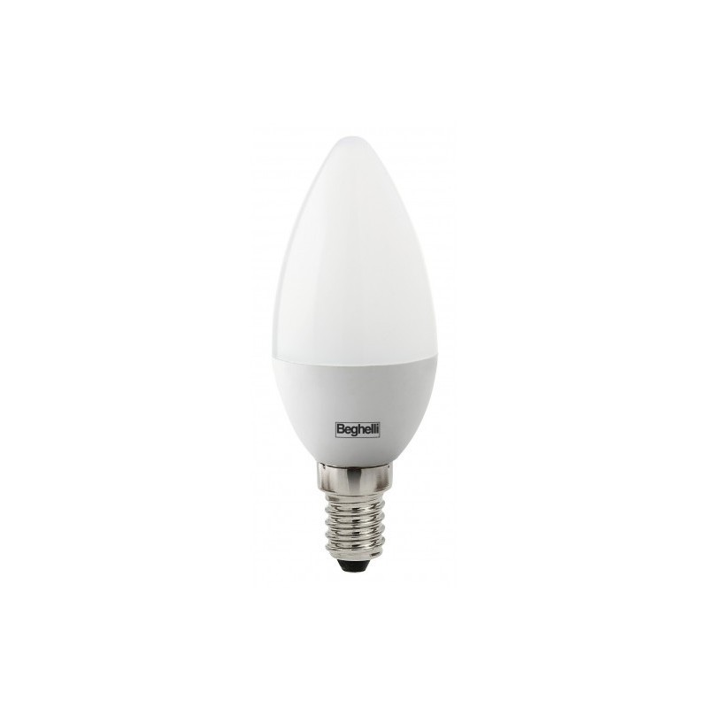 Lampada a Led 7W Attacco E14 Luce fredda 6500° 38x112mm Oliva Saving  Beghelli 56979