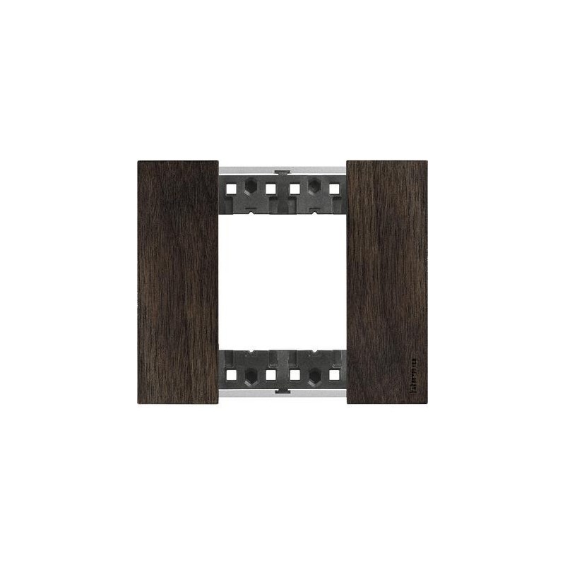 Placca Noce Bticino Living Now due posti legno KA4802LG