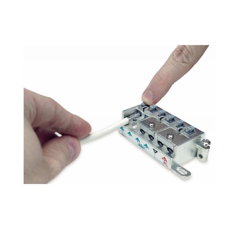 Partitore 3 Uscite a morsetto e molla di tenuta centrale Fracarro PA3M