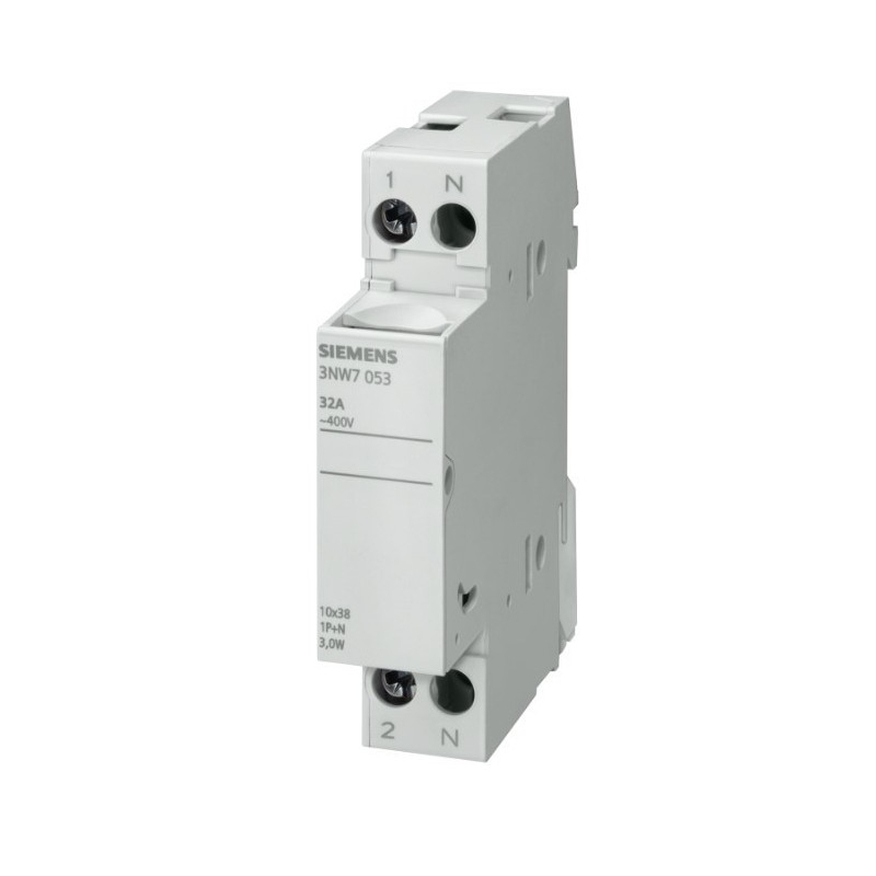 Sezionatore portafusibili 1 Polo 32A 10,3X38 1 Modulo Siemens 3NW7013