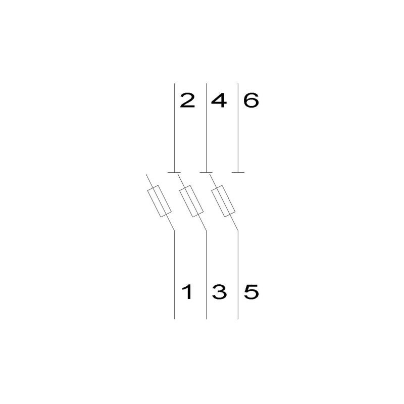 Portafusibili Cilindrici 10X38mm 32A 3P Siemens 3NW7033