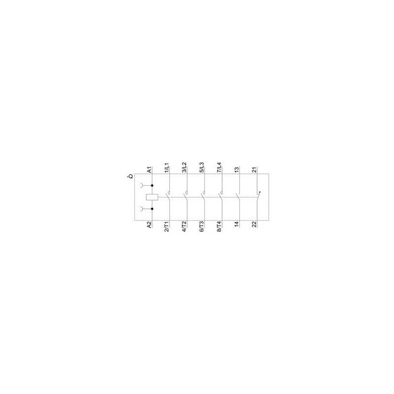Contattore Quadripolare 35A 22KW  1NC+1NO Bobina 230VAC 3RT223251AP00