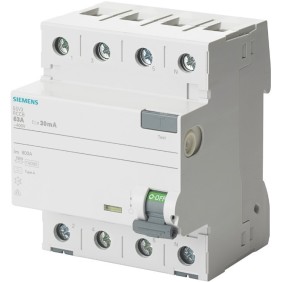 Interruttore Differenziale puro 4 poli 40A 0,5 Tipo A Siemens 5SV37446