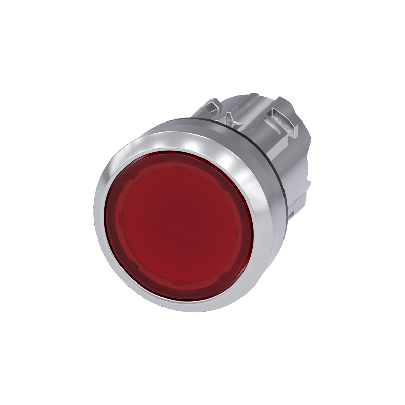 Pulsante Luminoso Piatto Rosso Siemens 3SU10510AB200AA0