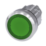 Pulsante Luminoso Piatto Verde Siemens 3SU10510AB400AA0
