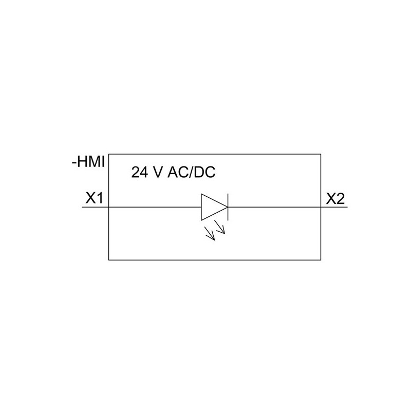Modulo LED Verde 24VAC/DC Siemens 3SU14011BB401AA0