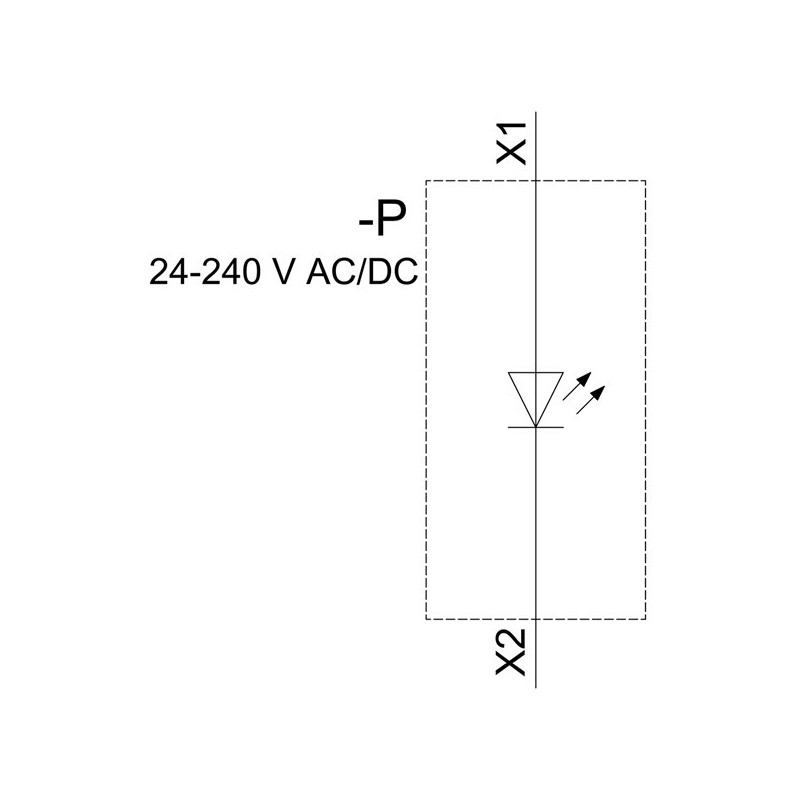 Modulo LED Blu 24-240VAC/DC Siemens 3SU14011BH501AA0