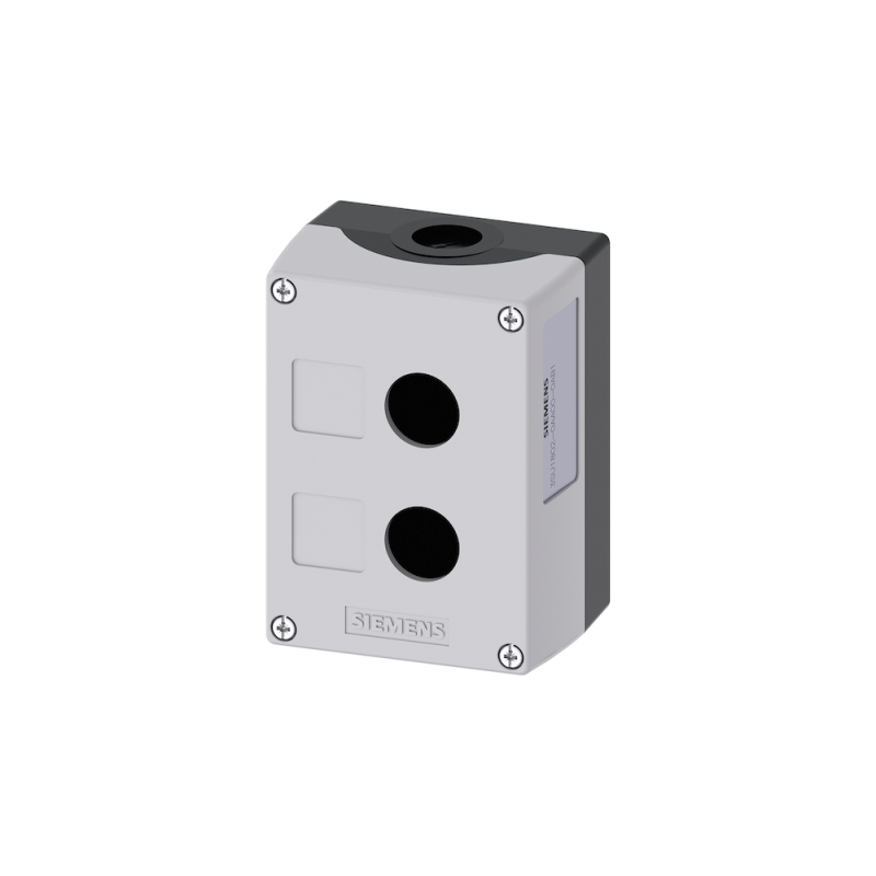 Pulsantiera in Plastica 2 Fori Vuota Siemens 3SU18020AA000AB1