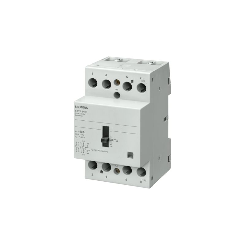 Contattore con Comando Manuale 4P 40A 230VCA Siemens 5TT58406