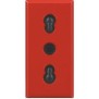 Presa Bipasso 10/16A Rosso Bticino Axolute H4180R