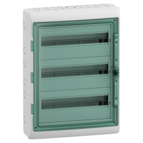 Centralino a Parete 54 Moduli IP65 Porta Trasparente 3 File Schneider 10345