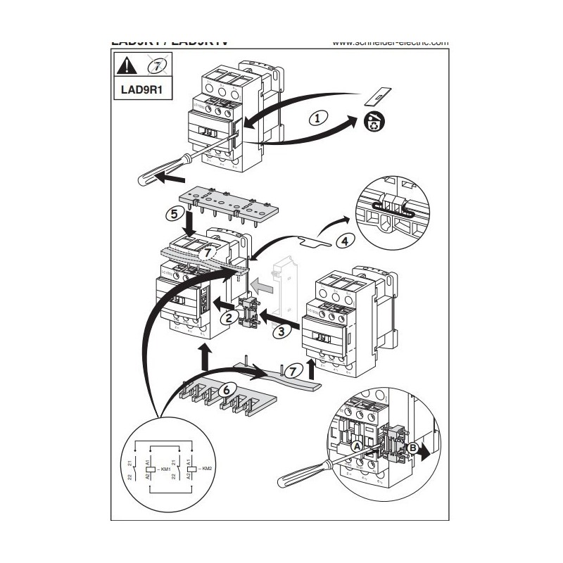 Interblocco meccanico per LC1D09..D38 Telemecanique LAD9R1
