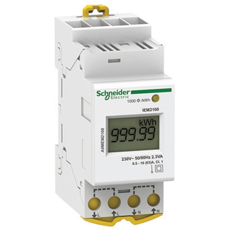 Contatore di energia ad inserzione Diretta fino a 63 A Schneider A9MEM2100